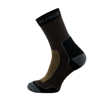 Merino Coolmax socks Alpinus Sveg 43-46 Brown/Black